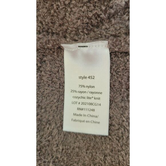 Barefoot Dreams CozyChic Lite Drape Cardigan Sweater - Picture 4 of 4